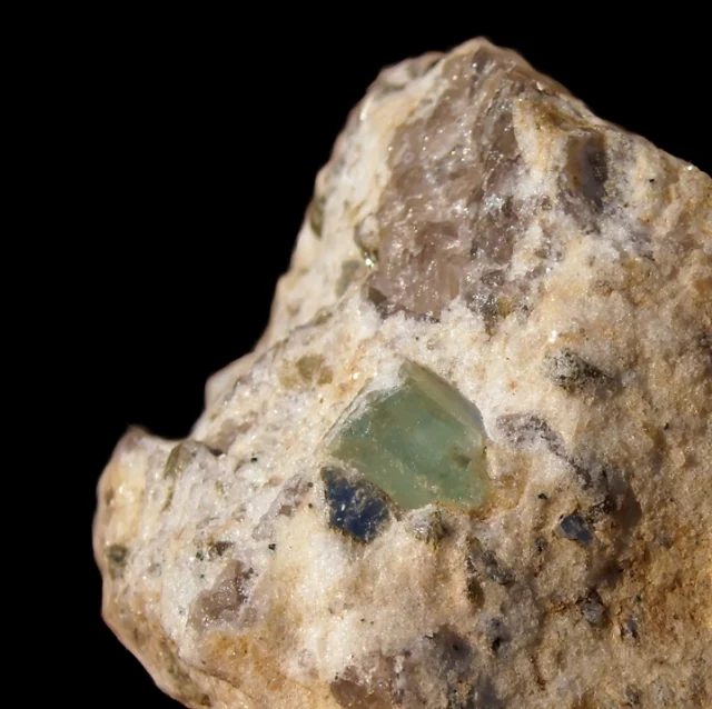 Mineral photo of Beryl (var. aquamarine) from locality Maršíkov,Střelecký důl, Czech Republic