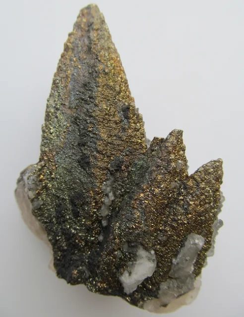Mineral photo of Calcite, Pyrite from locality Příbram, Czech Republic