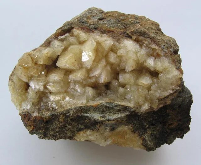 Mineral photo of Chabazite-(Sr) from locality Řepčice, Czech Republic