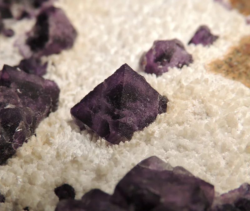 Mineral photo of Fluorite from locality Hora Svatého Šebestiána, Czech Republic