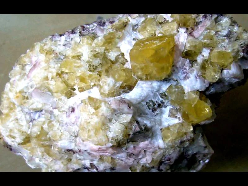 Mineral photo of Fluorite from locality Dřínová, Czech Republic