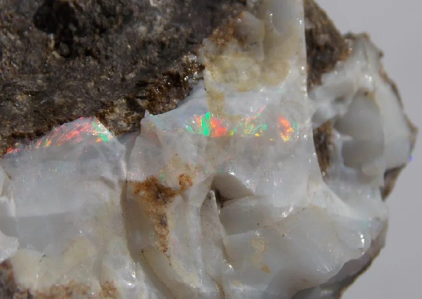 Mineral photo of Opal (var. precious) from locality Dubník, Slovakia