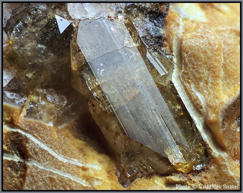 Mineral photo of Topaz from locality Krupka, Czech Republic