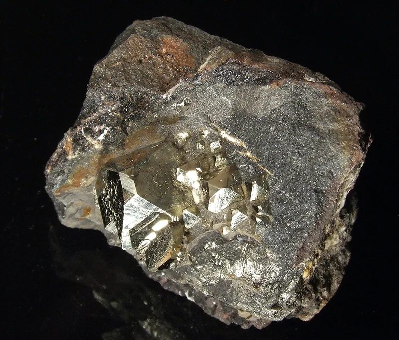 Mineral photo of Pyrite from locality Otvovice, Czech Republic