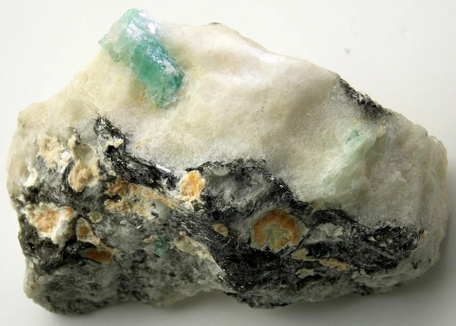 Mineral photo of Beryl (var. aquamarine) from locality Maršíkov, Střelecký důl, Czech Republic
