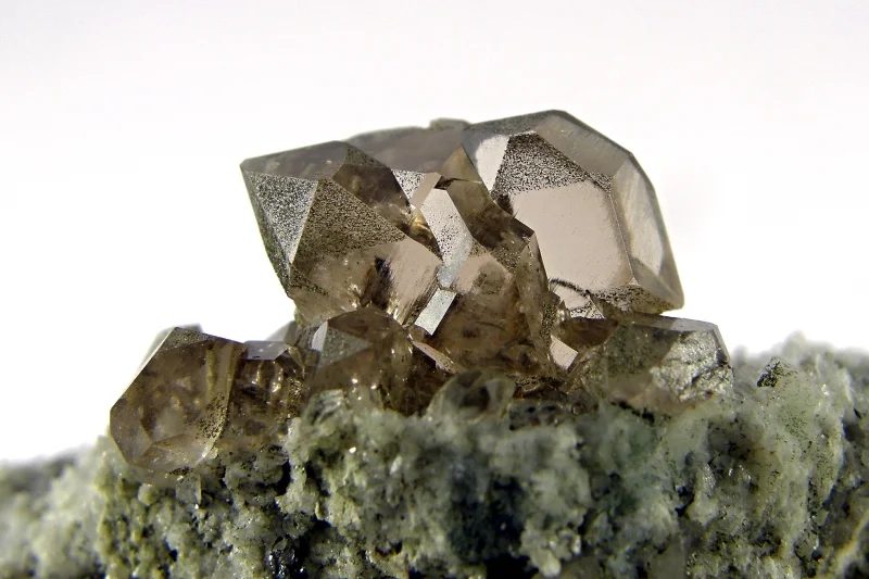 Mineral photo of Quartz (var. smoky) from locality Mt. Blanc Massif, France