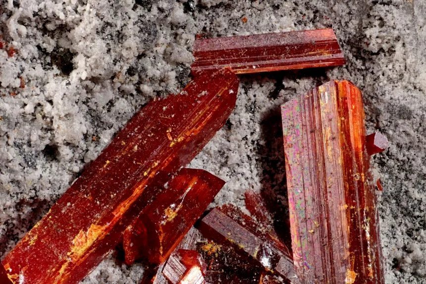 Mineral photo of Realgar from locality Romania