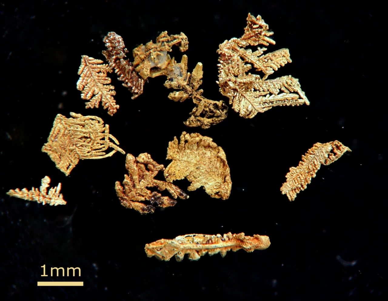 Mineral photo of Gold from locality Svoboda nad Úpou, Czech Republic