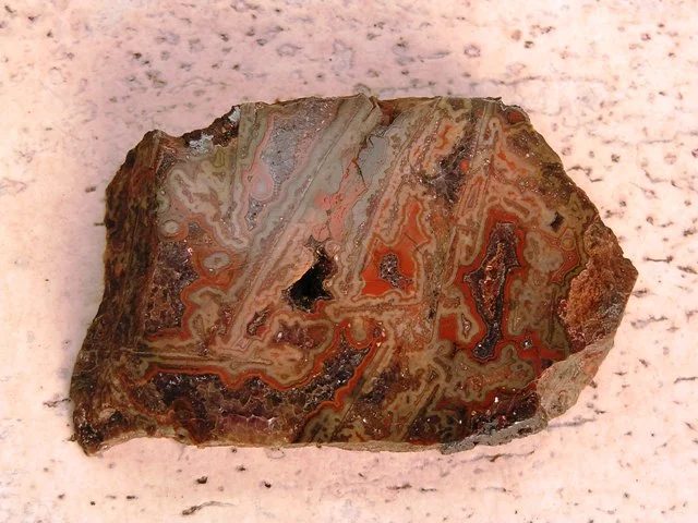 Mineral photo of Agate from locality Horní Halže, Czech Republic