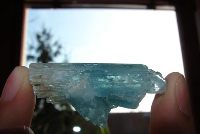 Mineral photo of Beryl (var. aquamarine) from locality Hutag Ull Ord, Mongolia