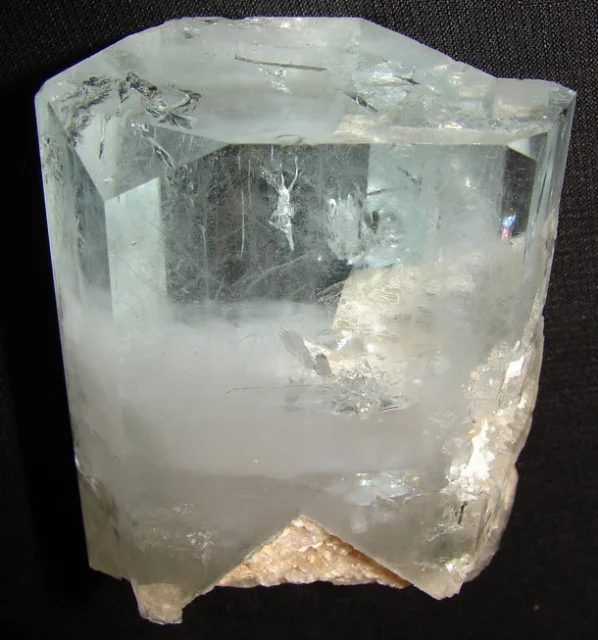 Mineral photo of Beryl (var. aquamarine) from locality Baw Mar, Myanmar