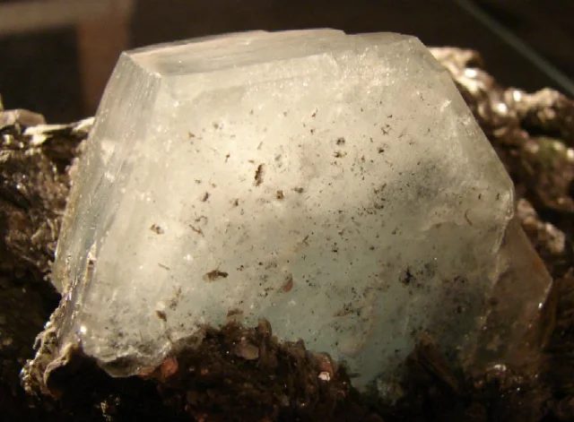 Mineral photo of Beryl (var. aquamarine) from locality Mt Xuebaoding, Huya, Pingwu District, Mianyang Prefecture, Sichuan Province, China