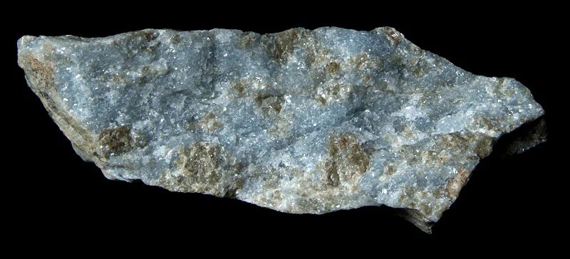 Mineral photo of Calcite, Vesuvianite from locality Nedvědice (modrý mramor), Czech Republic