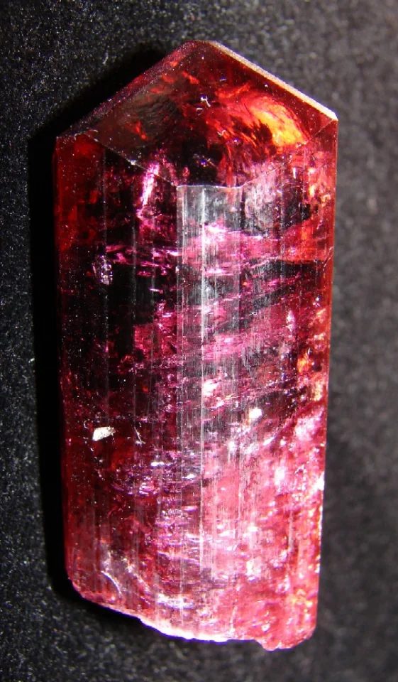 Mineral photo of Elbaite (var. rubellite) from locality Malkhan, Russia
