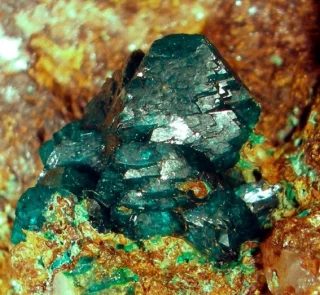 Mineral photo of Euchroite from locality Lubietová, Slovakia
