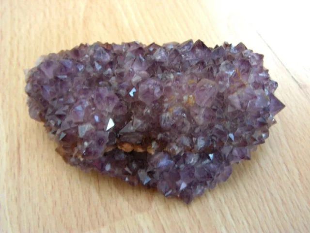 Mineral photo of Quartz (var. amethyst) from locality Tišnov, Květnice, Czech Republic