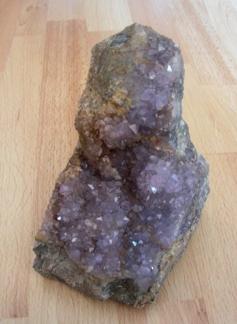 Mineral photo of Quartz (var. amethyst) from locality Hranice, Czech Republic