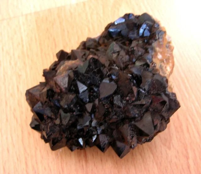 Mineral photo of Quartz (var. morion) from locality Tišnov, Květnice, Czech Republic