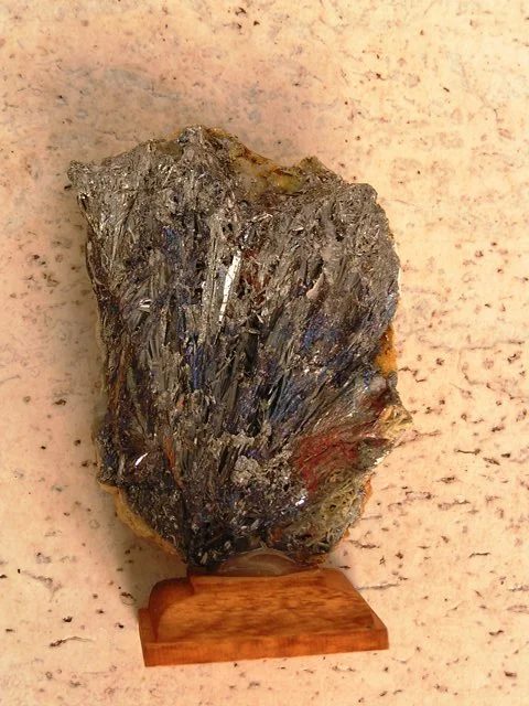 Mineral photo of Stibnite from locality Zlatá Baňa, Slovakia