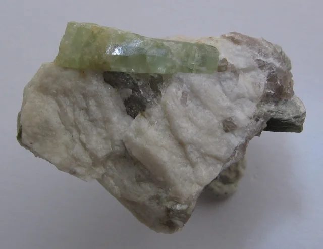 Mineral photo of Beryl (var. aquamarine) from locality Maršíkov, Czech Republic