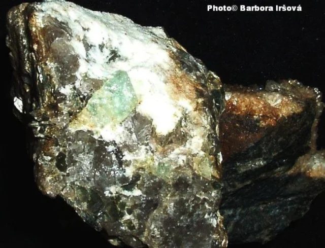 Mineral photo of Beryl (var. aquamarine) from locality Maršíkov, Czech Republic