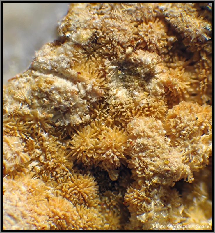 Mineral photo of Cacoxenite from locality La Lande quarry, Brittany, France