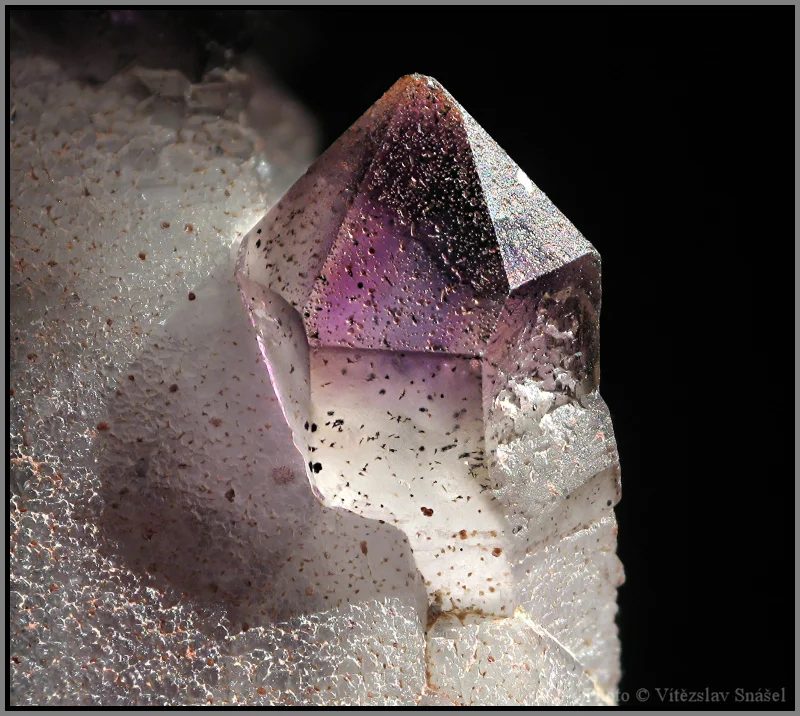 Mineral photo of Quartz (var. amethyst) from locality Brandberg, Namibia