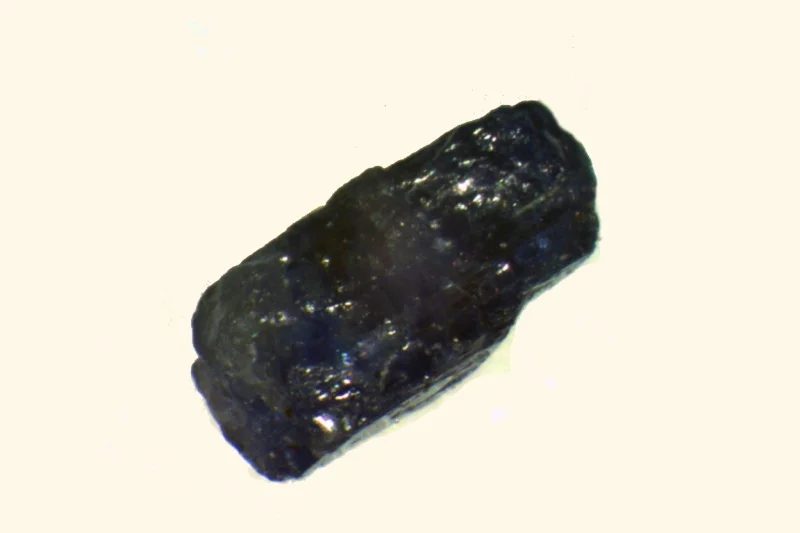 Mineral photo of Corundum (var. sapphire) from locality Otava-Kestřany, Czech Republic
