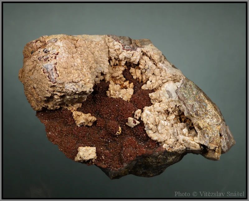Mineral photo of Dolomite, Quartz from locality Jáchymov, Czech Republic