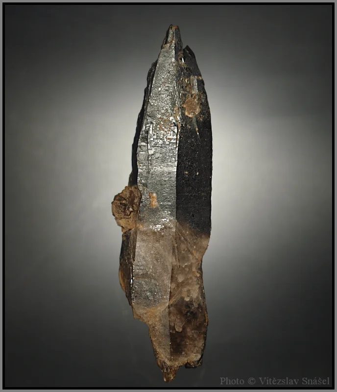 Mineral photo of Quartz (var. smoky) from locality Kovářov, Czech Republic