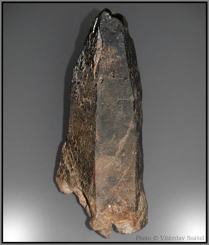 Mineral photo of Quartz (var. smoky) from locality Kovářov, Czech Republic