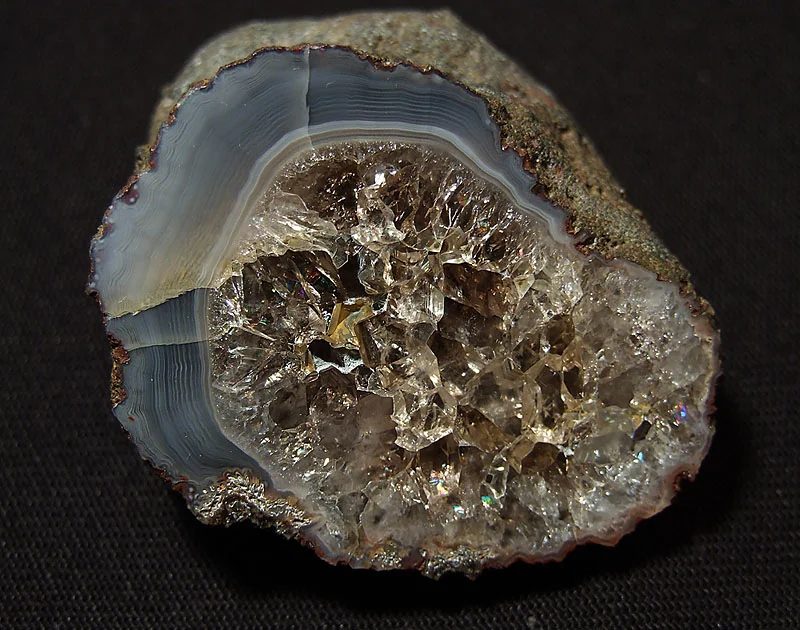 Mineral photo of Agate from locality Morcinov, Czech Republic