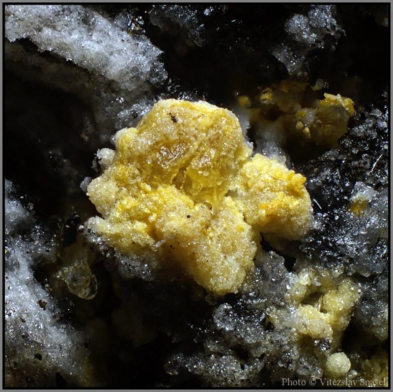Mineral photo of Copiapite from locality Zastávka, Czech Republic