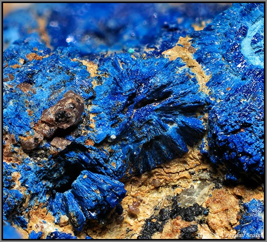 Mineral photo of Azurite from locality Farbiště u Ponik, Slovakia
