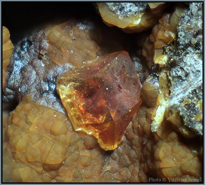 Mineral photo of Paulingite-(Ca) from locality Vinařice, Czech Republic
