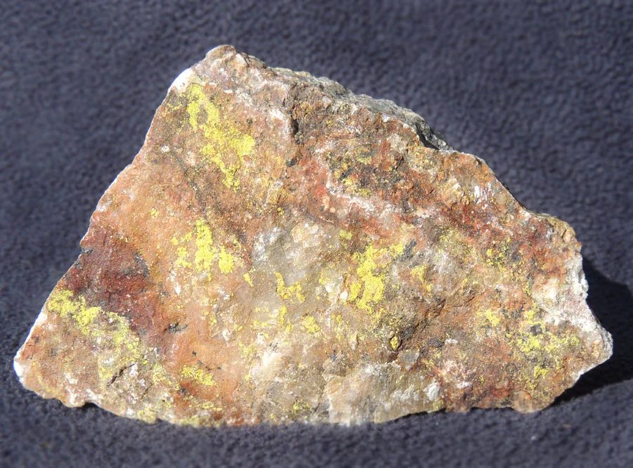 Mineral photo of Tujamunite from locality Prachovice, Czech Republic