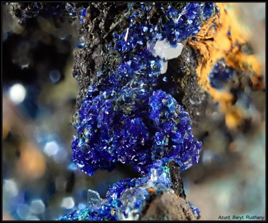 Azurite, Baryte