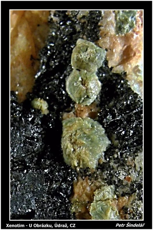 Mineral photo of Xenotime-(Y) from locality U Obrázku, Údraž, Czech Republic