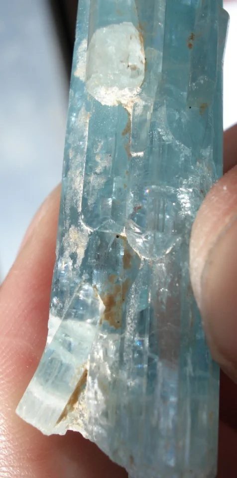 Mineral photo of Beryl (var. aquamarine) from locality Hutag Ull Ord, Mongolia