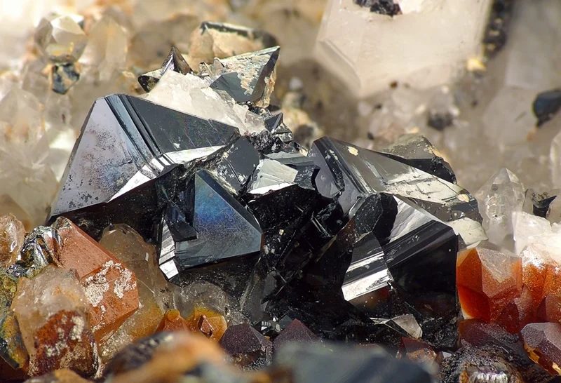 Mineral photo of Cassiterite from locality Krupka, Czech Republic