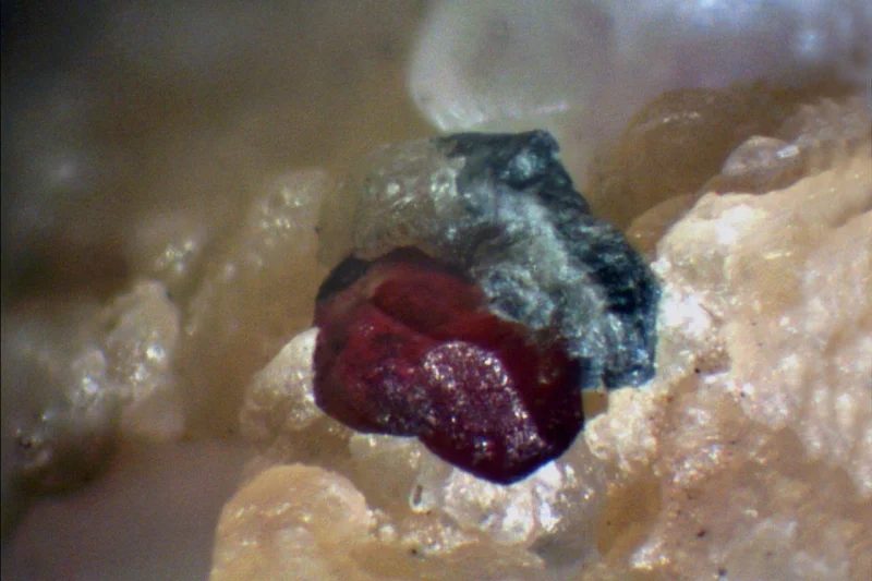 Mineral photo of Clinohumite from locality Krty, Czech Republic