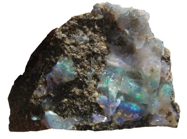 Mineral photo of Opal (var. precious) from locality Dubník, Slovakia