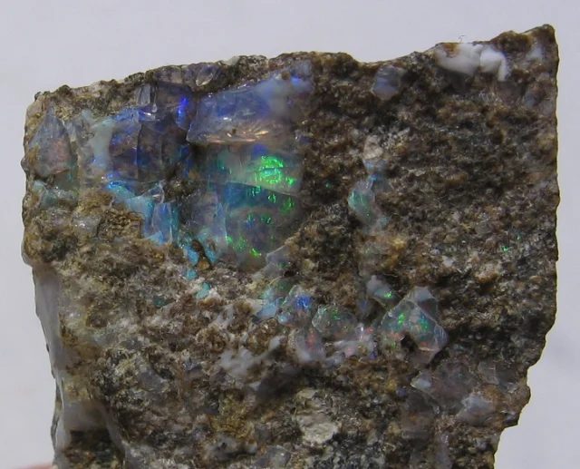 Mineral photo of Opal (var. precious) from locality Dubník, Slovakia