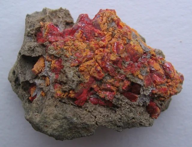 Mineral photo of Realgar from locality Králíky, Slovakia