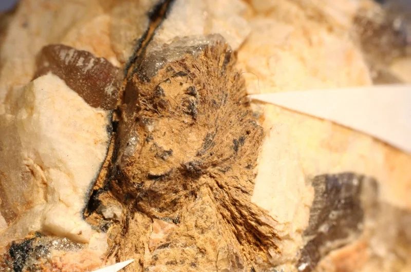 Mineral photo of Tusionite from locality Řečice, Czech Republic