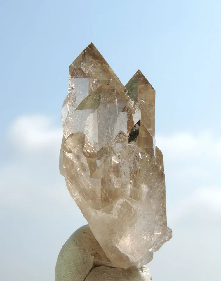 Mineral photo of Quartz from locality Mt. Blanc Massif, France