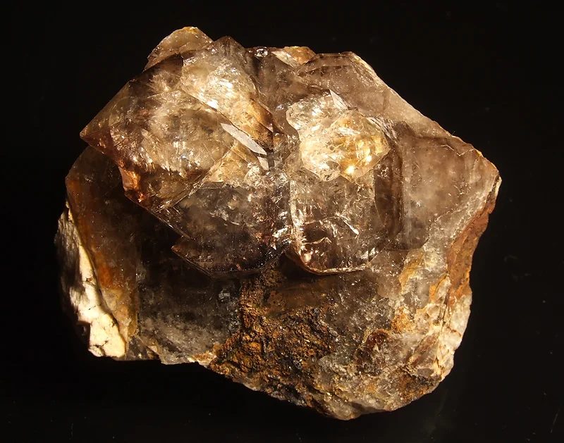Mineral photo of Quartz (var. smoky) from locality Dolní Bory, Czech Republic