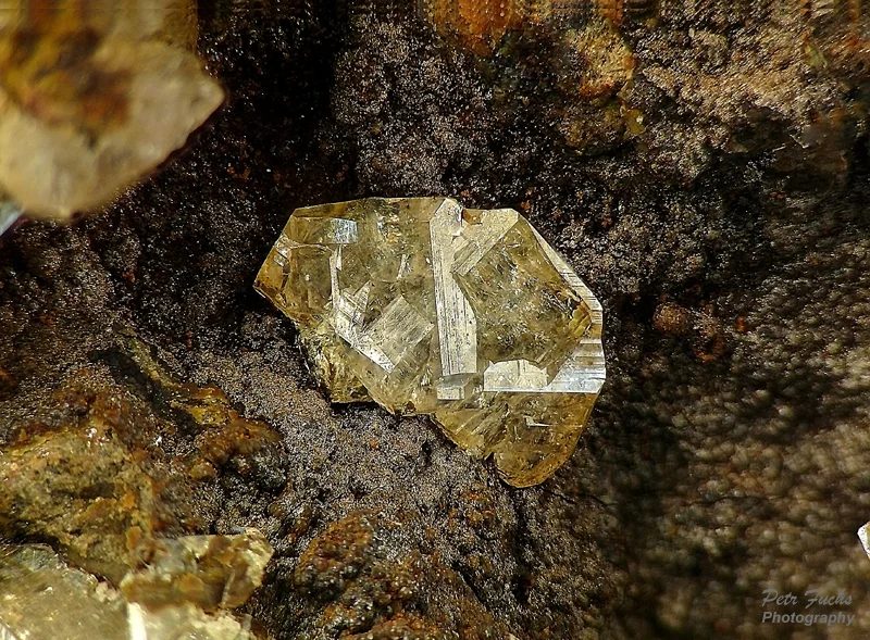 Mineral photo of Chabazite (var. phacolite) from locality Rytina soutěska, Czech Republic