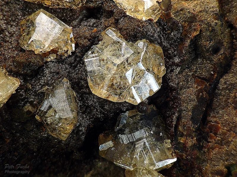 Mineral photo of Chabazite (var. phacolite) from locality Rytina soutěska, Czech Republic