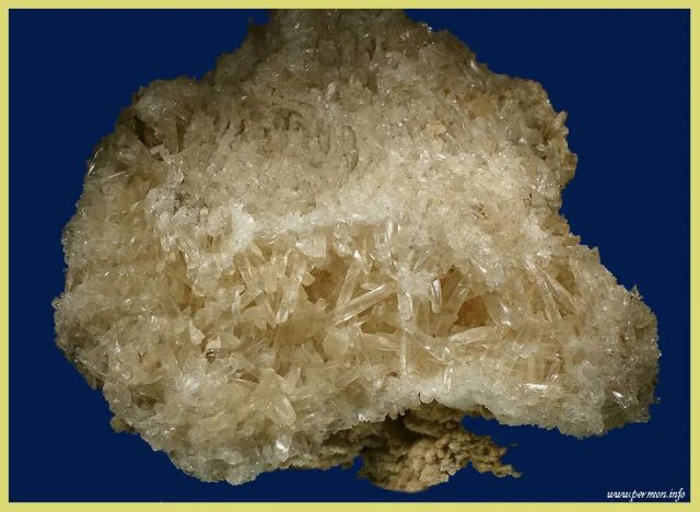 Mineral photo of Baryte, Calcite from locality Stříbro, Czech Republic